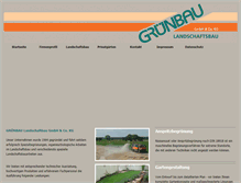 Tablet Screenshot of gruenbau-aschaffenburg.de